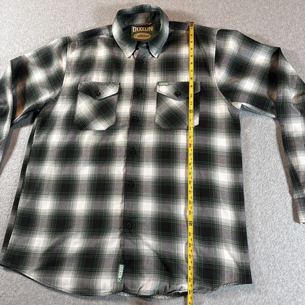 DIXXON Flannel Company Callahan Green Plaid Long Sleeve Men's Sz L Excellent Con - Picture 9 of 15